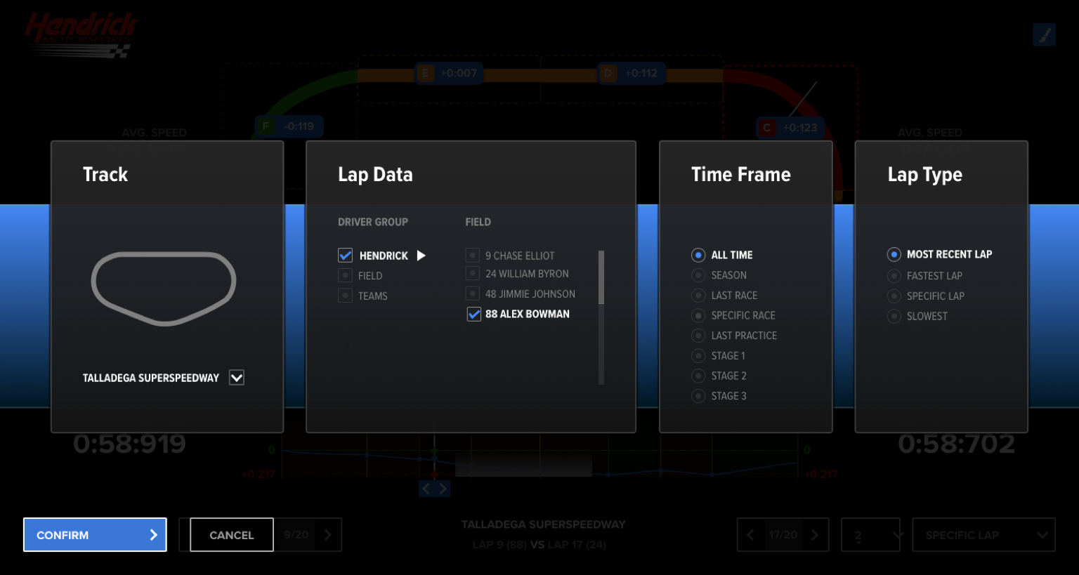 A single screen with a robust set of options for easily filtering data